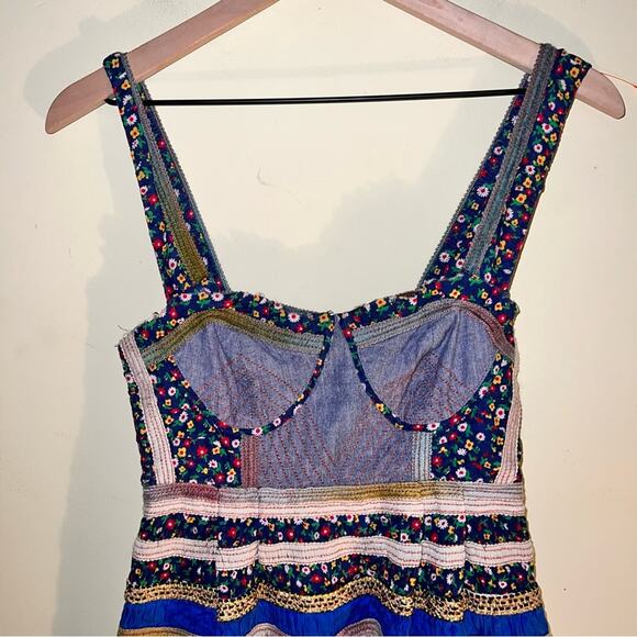 FREE PEOPLE New Romantics patchwork dress 0 - Picture 7 of 8